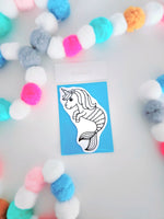 Aimant à colorier en collaboration avec Les aimants de Gaby