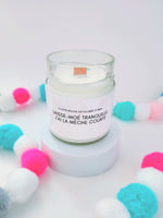 Bougie humoristique ou avec ton texte