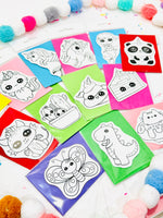 Aimant à colorier en collaboration avec Les aimants de Gaby