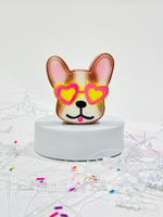 Bombe chien lunette cœur