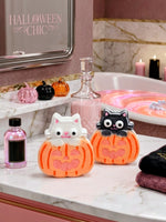 Bombe de bain chat citrouille