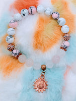 Bracelet avec pierres semi précieuses ( Collaboration avec Bracelet Création ONE )