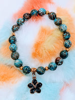 Bracelet avec pierres semi précieuses ( Collaboration avec Bracelet Création ONE )