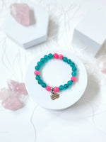 Bracelet avec pierres semi précieuses ( Collaboration avec Bracelet Création ONE )