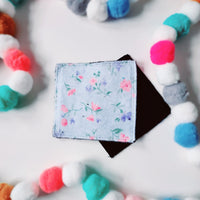 Lingette lavable modèle varié en collaboration avec Confection Camomille
