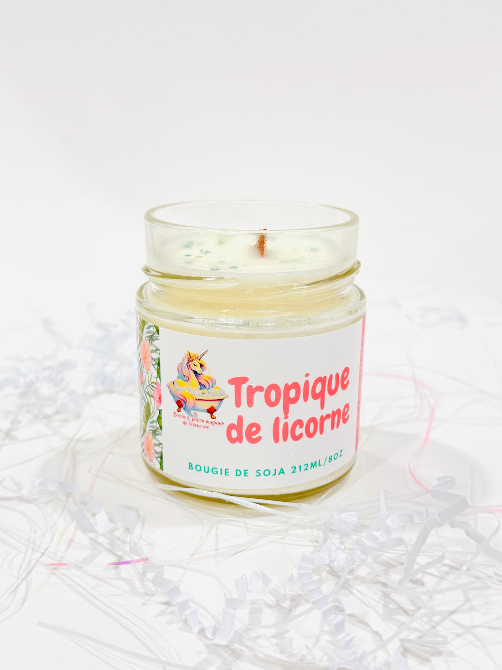 Bougie de soja Tropique de licorne