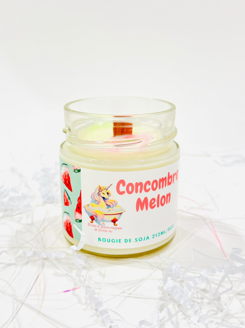 Bougie de soja Concombre melon