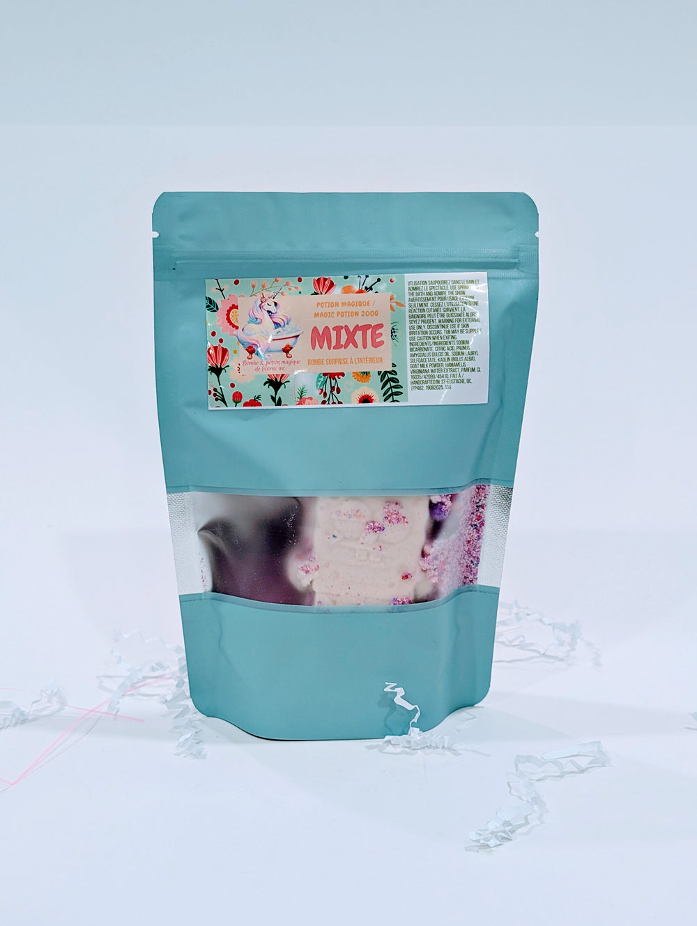 Potion magique qui contient au moins une bombe de bain imparfaite à l’intérieur