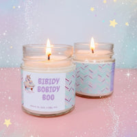 Bougie avec mèche de bois Bibidy Bobidy Boo