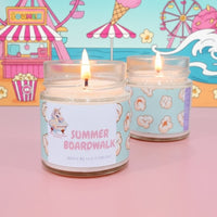 Bougie avec mèche de bois Summer Boardwalk