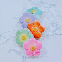 Bombe moussante fleur (rose et turquoise)