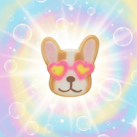 Bombe chien lunette cœur