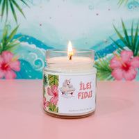 Bougie avec mèche de bois Îles Fidji