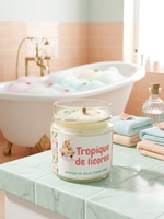 Bougie de soja Tropique de licorne
