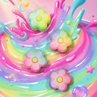 Bombe moussante fleur (rose et turquoise)